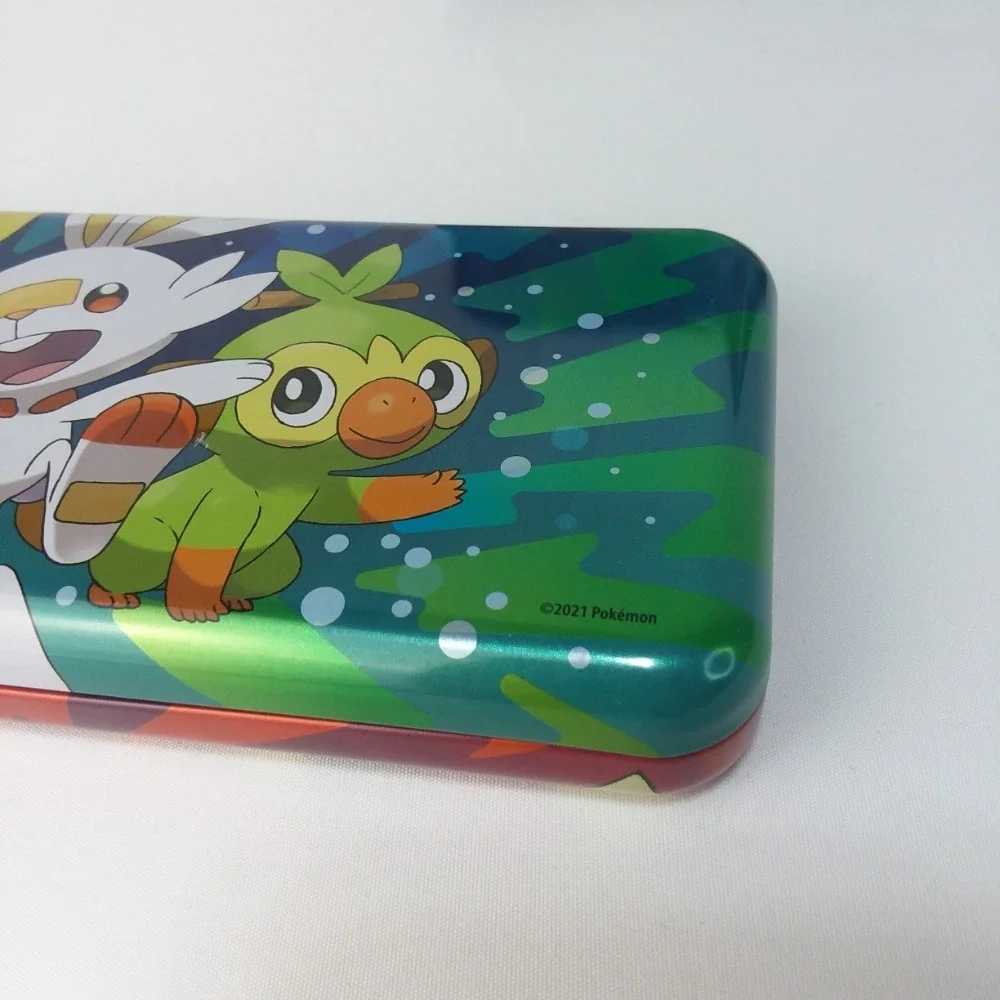 Pokemon Trading Card Game Tin Lunchbox Pencil Case Dialga Palkia Pikachu Grookey